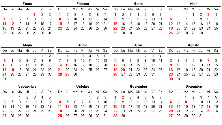 Calendario 2026 - EnlaceTotal.com